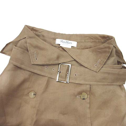 マックスマーラ MAX MARA シルク オーガンジー シアー トレンチ
