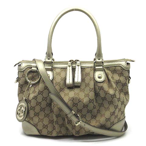 グッチ GUCCI GGキャンバス スーキー 2WAY ハンドバッグ