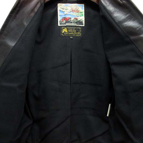 エアロレザー AEROLEATHER ホースハイド ライダース ジャケット ハーフ 