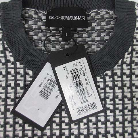 未使用品 エンポリオアルマーニ EMPORIO ARMANI ジャガード ブロック  