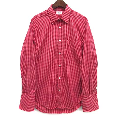 ポールスミス PAUL SMITH チェック シャツ 長袖 レッド 赤 L ポールスミス PAUL SMITH チェック シャツ 長袖 レッド 赤 L