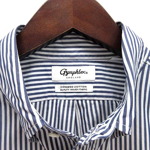 ジムフレックス Gymphlex ストライプ ボタンダウン シャツ 長袖
