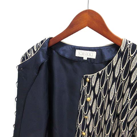 SOIR DOLCE ソワールドルチェ 大きいサイズ 15ノーカラー ジャケット