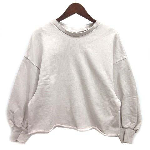 【中古】ガサ グルー gasa*grue スウェット ワイドプルオーバー Bright atmosphereボリュームスリーブ トレーナー F 43221-09107 ガサ グルー gasa*grue スウェット ワイドプルオーバー Bright