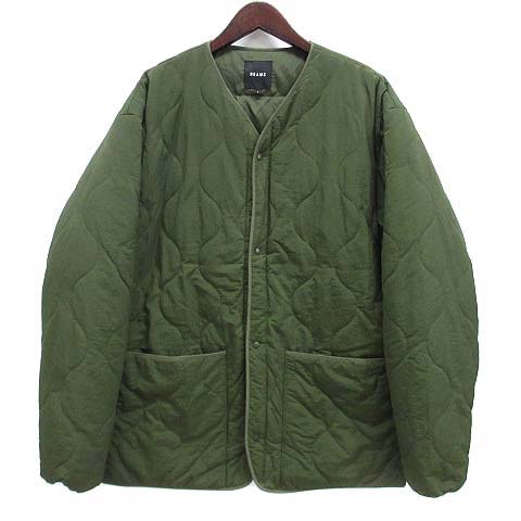 ビームス BEAMS ミリタリー ライナー ダウン ジャケット ノーカラー ビームス BEAMS ミリタリー ライナー ダウン ジャケット ノーカラー