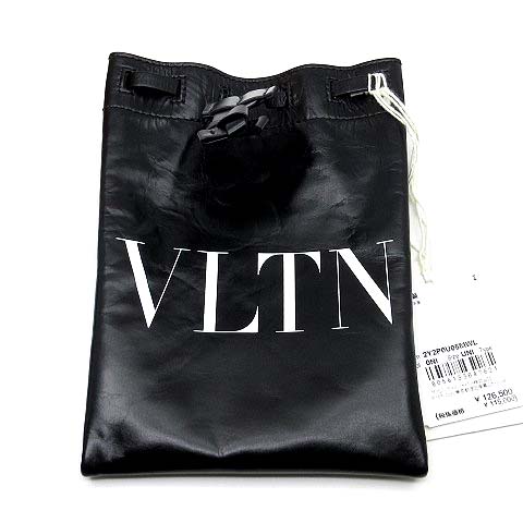 【極美品】ヴァレンティノ　ショルダーバッグ　2way　VLTN　レザー　ブラック ✨美品✨ ヴァレンティノ レザー 2way ショルダーバッグ VLTNロゴ