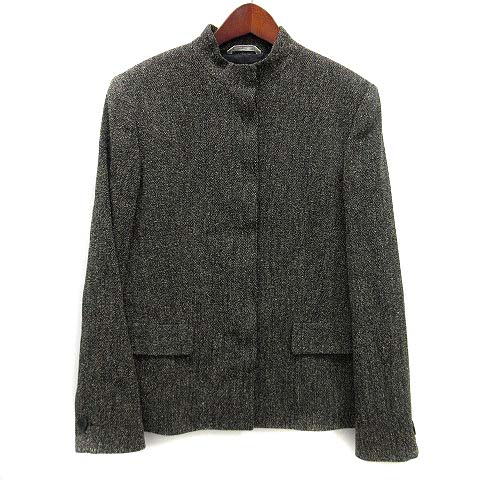 マックスマーラ MAX MARA メランジツイード スーツ ボトルネック