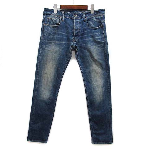 G-STAR RAW ジースターロゥ 3301 USED加工 ボタンフライ デニムパンツ
