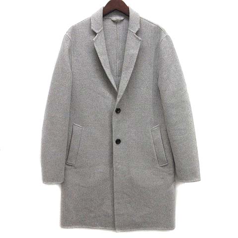 ザラマン ZARA MAN ウール混 チェスター コート 2B グレー S 1255/450 