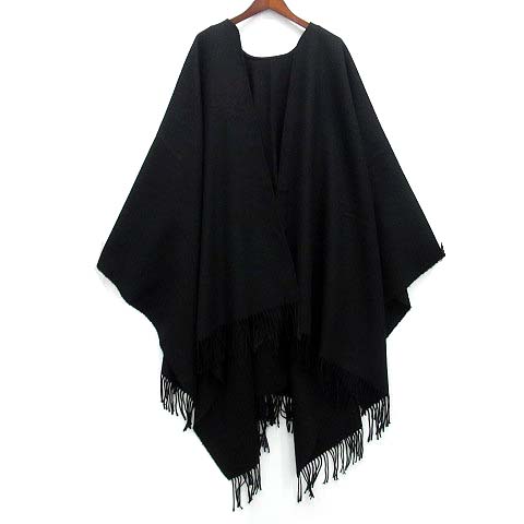 バレンシアガ BALENCIAGA PARIS ウール カシミヤ ケープ ショール 大判