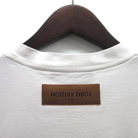 【中古】ルイヴィトン LOUIS VUITTON フローティング LV プリンテッド Tシャツ カットソー 半袖 RM211 NPG HKY86W ホワイト 白 S ルイヴィトン LOUIS VUITTON フローティング LV プリンテッド Tシャツ