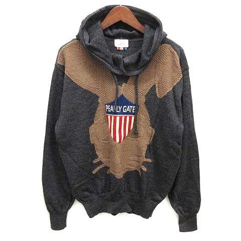 【タグ付き】新品！パーリーゲイツ　ニットパーカー パーリーゲイツ PEARLY GATES ニット パーカー セーター プルオーバー