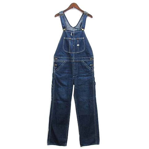 Lee 】ダークブルー オーバーオール M Lee ブルーデニム
