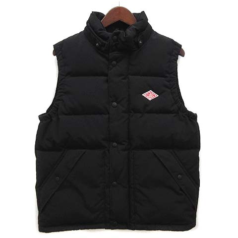 ダントン DANTON ダウン ベスト 着脱可能フード ブラック 黒 40 JD