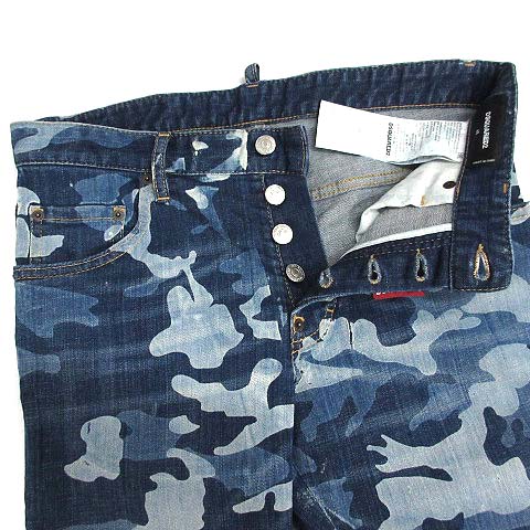 ディースクエアード DSQUARED2 カモフラ スリム ストレッチ デニム