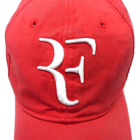 ユニクロ UNIQLO RF ロジャーフェデラー キャップ 帽子 刺繍 レッド 赤