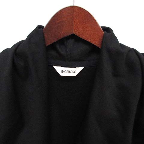 インゲボルグ INGEBORG ジャージー ポンチ ラッフル フリル ガウン