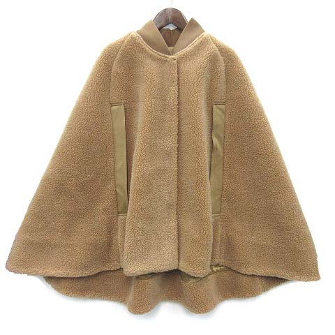 専用　LE PHIL ウールポンチョ　ベージュ ル フィル LE PHIL ウール ボア ケープ ポンチョ コート 2024AW