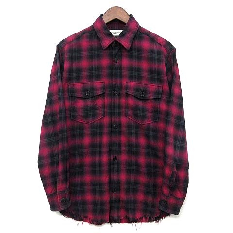 SAINT LAURENT チェックシャツ xs エディ期 SAINT LAURENT 2015エディ