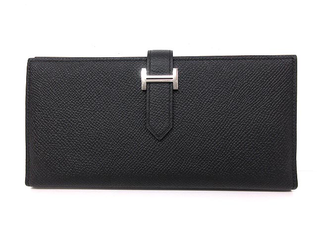 未使用品 エルメス HERMES ベアン スフレ 長財布 ヴォー エプソン 
