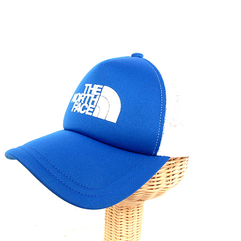 ザノースフェイス THE NORTH FACE キッズ ロゴ メッシュ キャップ 帽子 青 白 NNJ01407 u203bET 181003