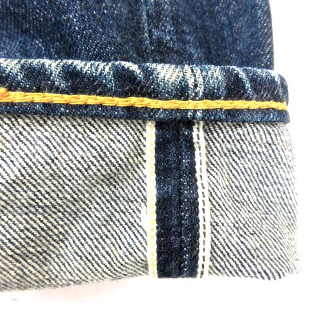 EVISU/Seagull 2005/34X35 カモメ 茶色系 肉厚ストレート カモメ刺繍と仏頭ジャカードストレートフィットジーンズ – EVISU