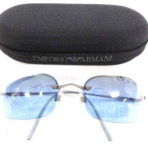 エンポリオアルマーニ EMPORIO ARMANI サングラス リムレス風 スクエア