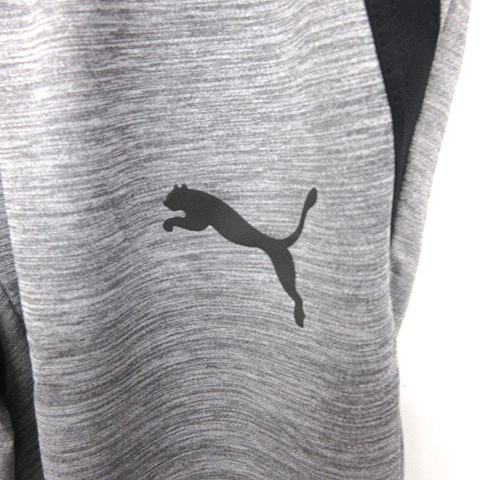 プーマ PUMA テック フリース 3/4 ハーフ パンツ 総柄 グレー