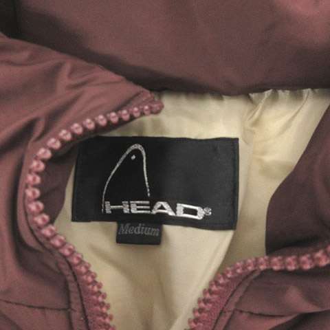 ヘッド HEAD ダウンジャケット ブルゾン 長袖 フード ブラウン M ※ET 
