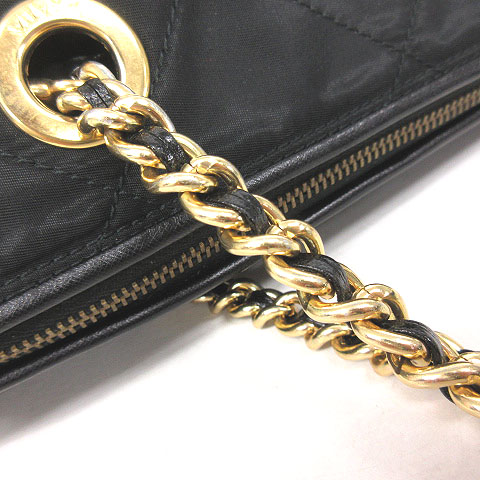 プラダ PRADA ボストンバッグ ハンドバッグ キルティング チェーン