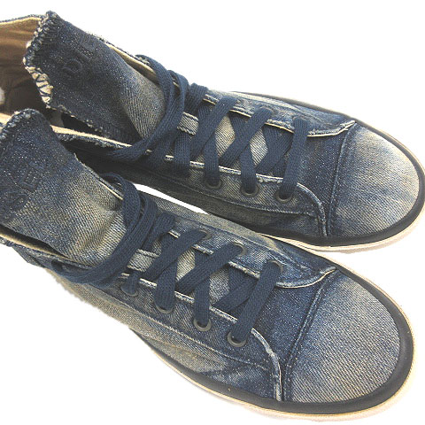 未使用品 ディーゼル DIESEL スニーカー デニム ハイカット EXPOSURE 1 