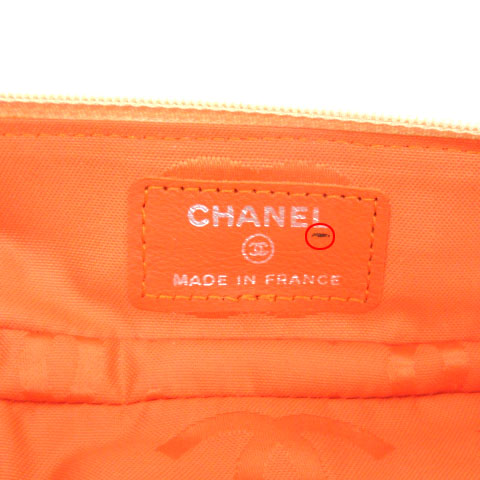 シャネル CHANEL カンボンライン ペンケース レザー キルティング ココ