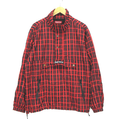 シュプリーム SUPREME 2018AW Nylon Plaid Pullover ジャケット 