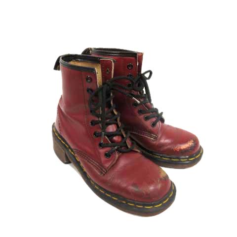 ドクターマーチン Dr Martens 8ホール ショートブーツ ヒール レザー 690b チェリーレッド Tk レディース 015 ベクトルパーク