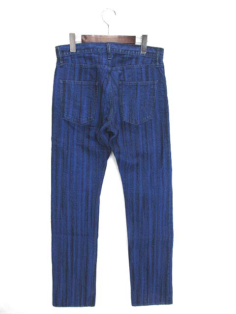イッセイミヤケメン ISSEY MIYAKE MEN デニムパンツ ストライプ ボタン 