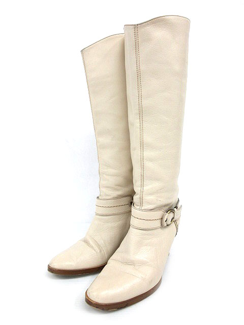 美品‼️銀座かねまつスエード ロングブーツ23センチ 銀座かねまつ