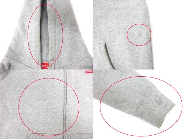 Supreme グレー フルジップパーカー Small Supreme シュプリーム Small Box Zip Up Sweatshirt スモール