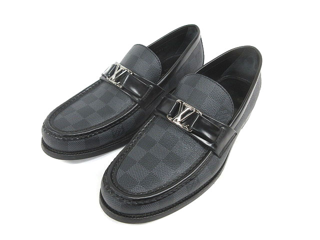 ルイヴィトン LOUIS VUITTON ダミエ グラフィット メジャー ローファー 