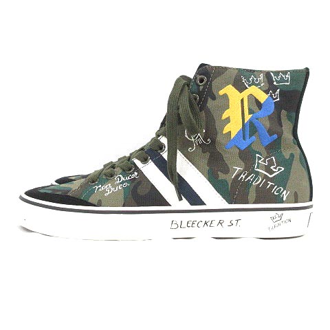 ポロ ラルフローレン Polo Ralph Lauren スニーカー Solomon ハイカット 迷彩柄 カモフラ柄 カーキ系 靴 e メンズ 016 ベクトルパーク