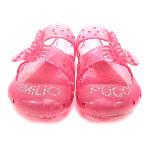 エミリオプッチ EMILIO PUCCI サンダル ラバー フラット スケルトン  