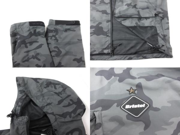希少 FCRB × NIKE PRACTICE JACKET Lサイズ カモフラ ナイキ NIKE × エフシーレアルブリストル F.C.R.B CAMOUFLAGE