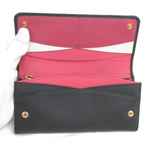プラダ PRADA 長財布 SAFFIANO MULTIC サフィアーノレザー 1MH132 二  