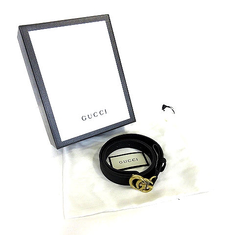 グッチ GUCCI 400393 ベルト GGロゴ バックル レザー ブラック