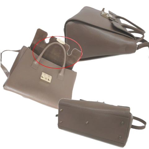 フルラ FURLA メトロポリス サッチェル ショルダーバッグ ハンド 2way  