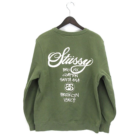 ステューシー STUSSY トレーナー スウェット 長袖 裏起毛 ロゴプリント 