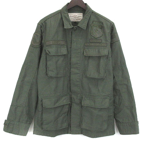 アヴィレックス AVIREX パッチドバックサテン BDU ジャケット 