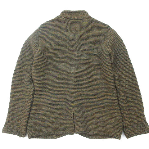 キャピタル kapital ブルゾン ニット ジャケット ウール カーキ L 