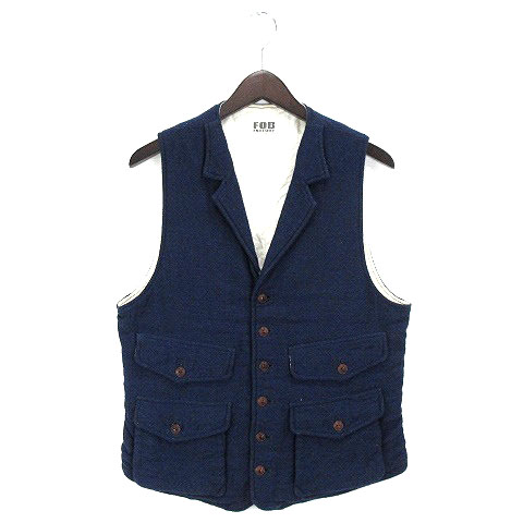 エフオービーファクトリー FOB FACTORY WORK VEST ベスト ジレ ウール 