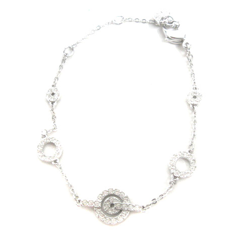 スワロフスキー SWAROVSKI ブレスレット チェーン サークル スワン 