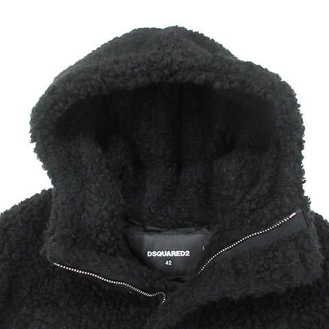 DSQUARED2 ディースクエアード　ウールコート 中ボア　XL DSQUARED2 ディースクエアード ウールコート 中ボア XL